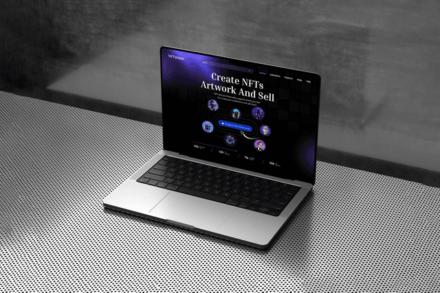 NFT marketplace landing page